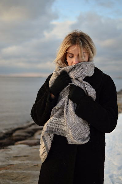 Wool scarf Naturale