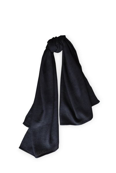 Wool scarf Classic Black VI