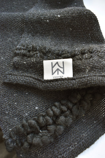 Wool scarf Ash Heart (100% merino wool)