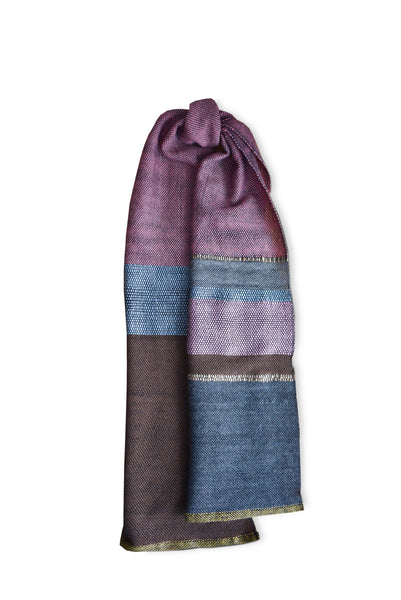 Wool scarf City in Pink