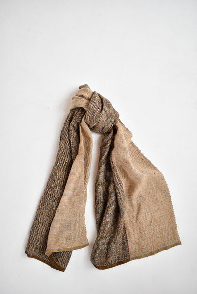 Wool scarf Sugar Brown