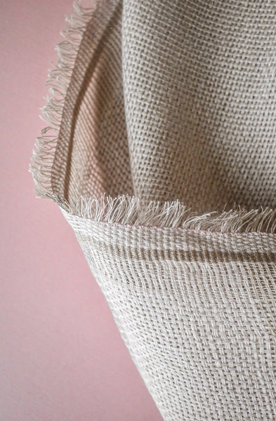 Linen scarf Pearl