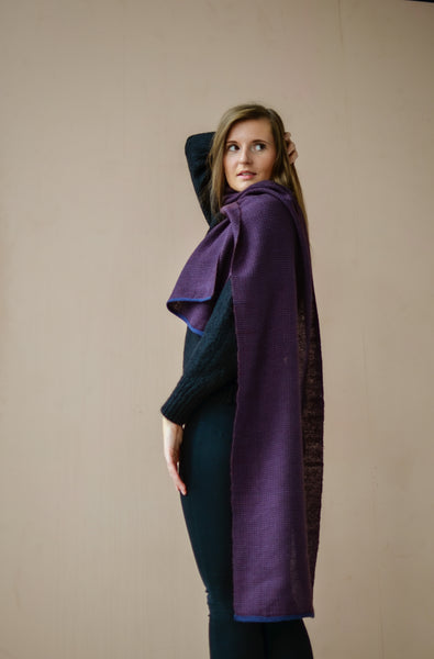 Wool scarf Burgundy Thrills