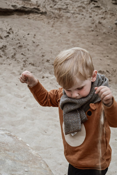 Kids scarf Brown