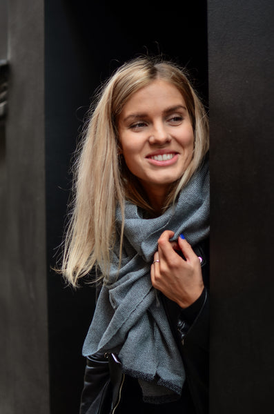Wool scarf Grey Folk